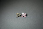 gold and red driver acrylic lapel pins