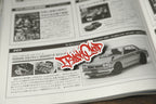 Black Cloud graffiti tag red acrylic lapel pin