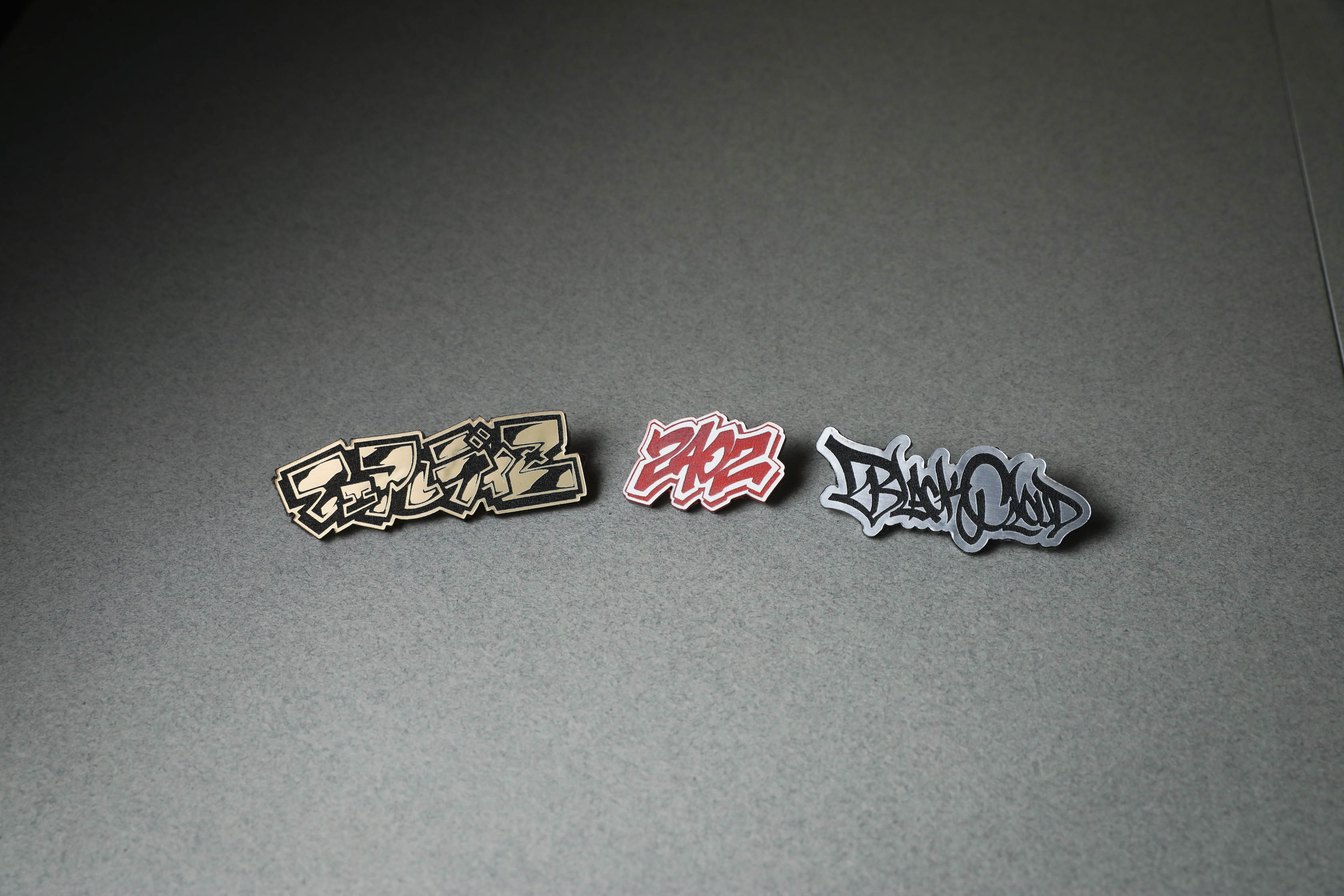3 acrylic pin pack