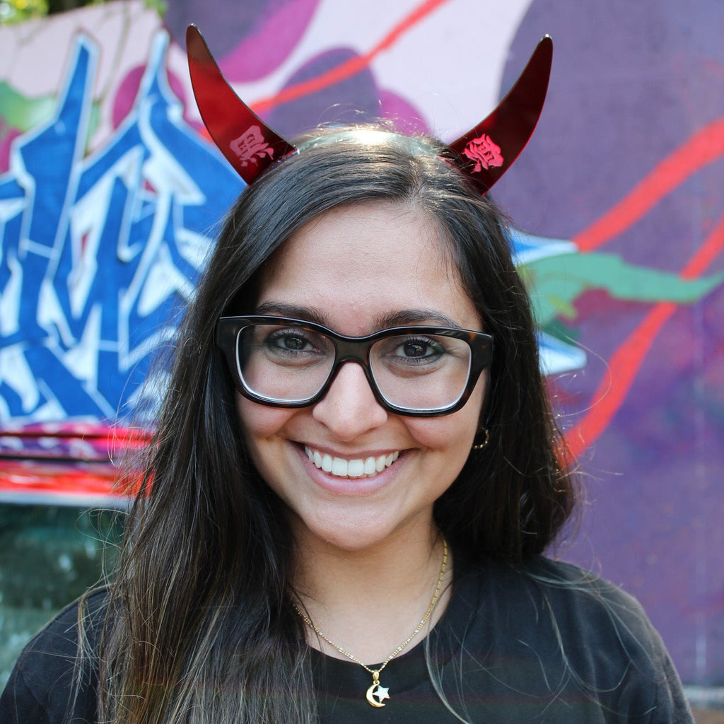 Black Cloud Devil Horns Headband
