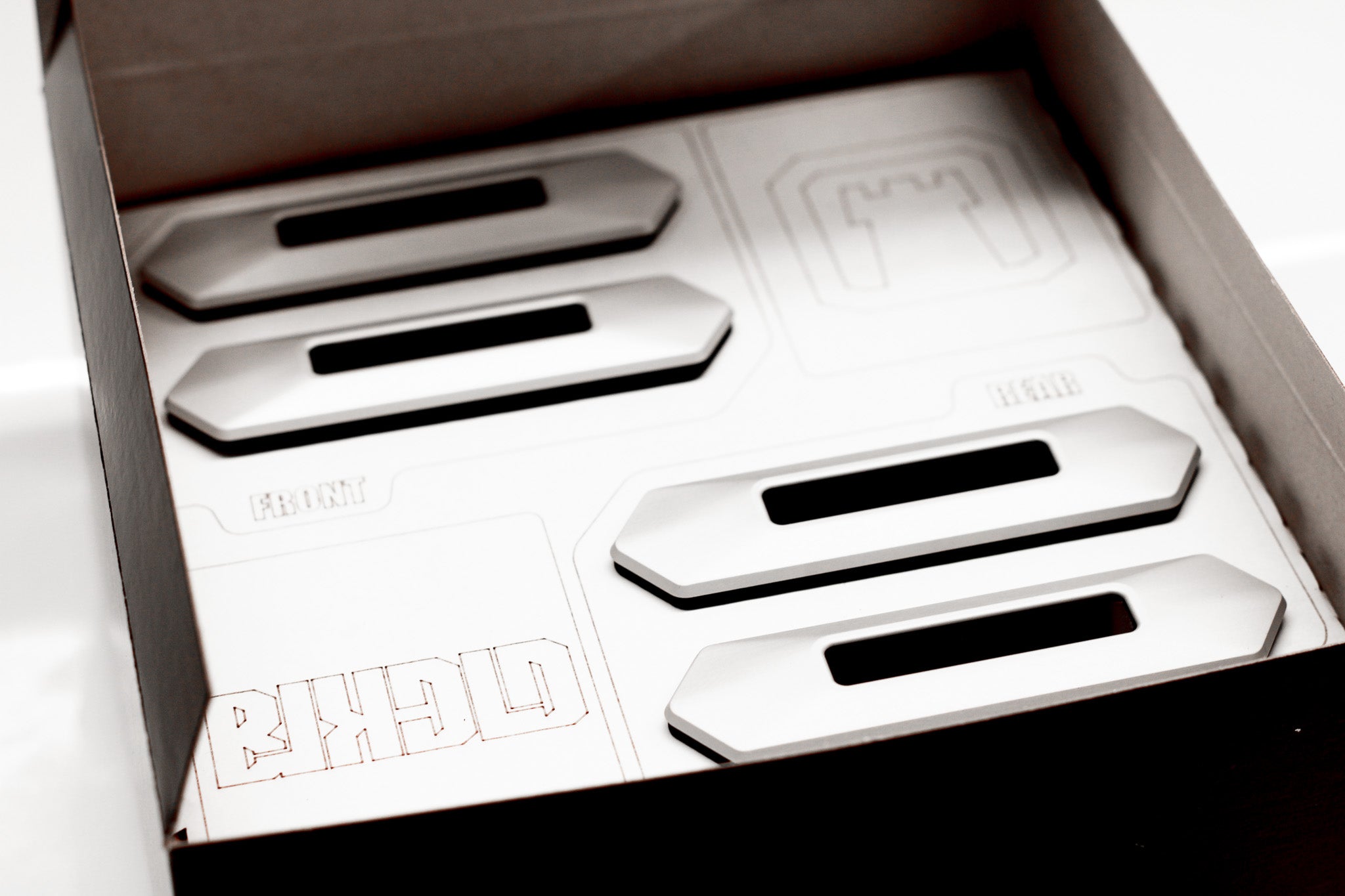 1969 Camaro Vengeance LED Side Markers - packaged silver bezels with smoked lens