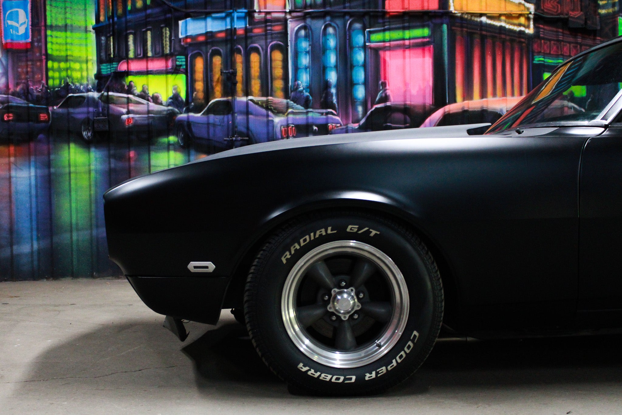 1968 Camaro Vengeance LED Side Markers - silver bezel with smoked lens