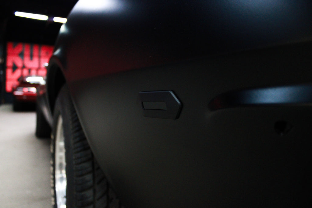 1968 Camaro Vengeance LED Side Markers - black bezel with smoked lens