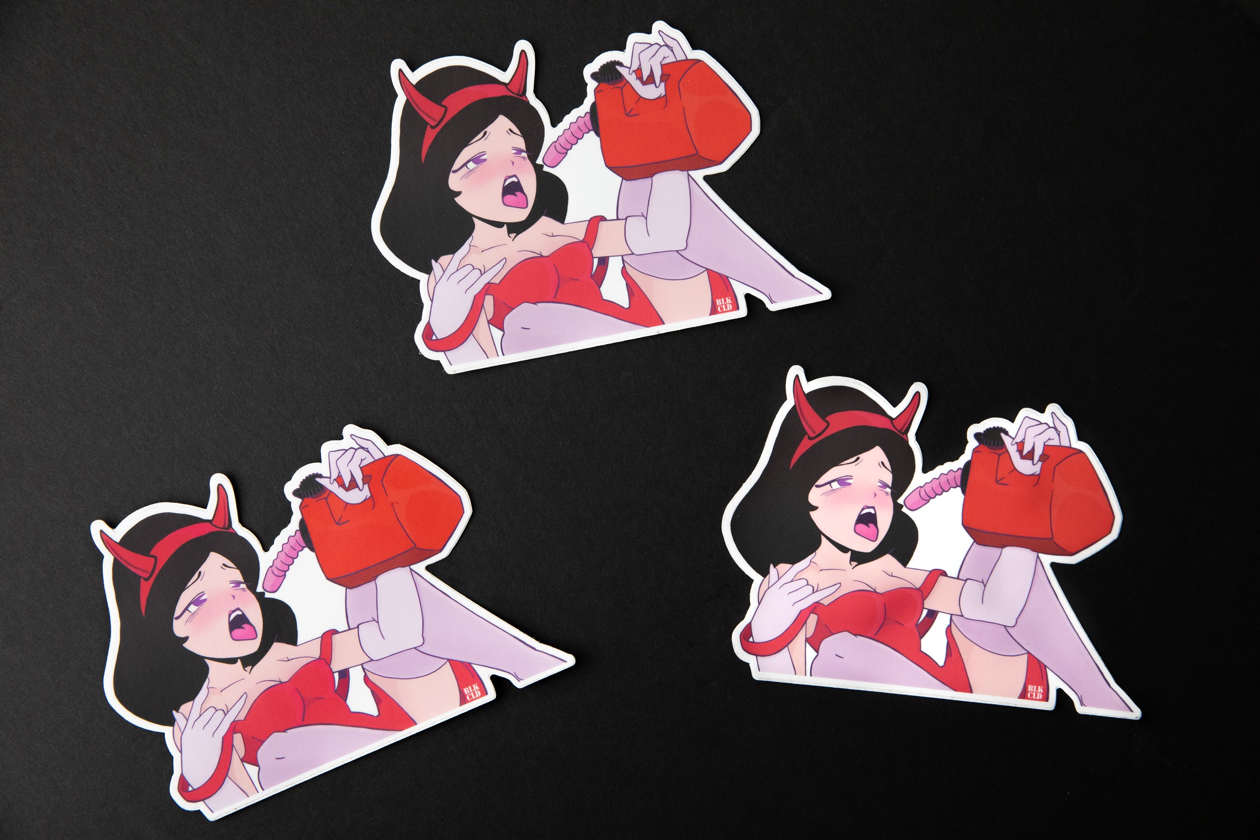 Multiple Gas Guzzler peeker stickers