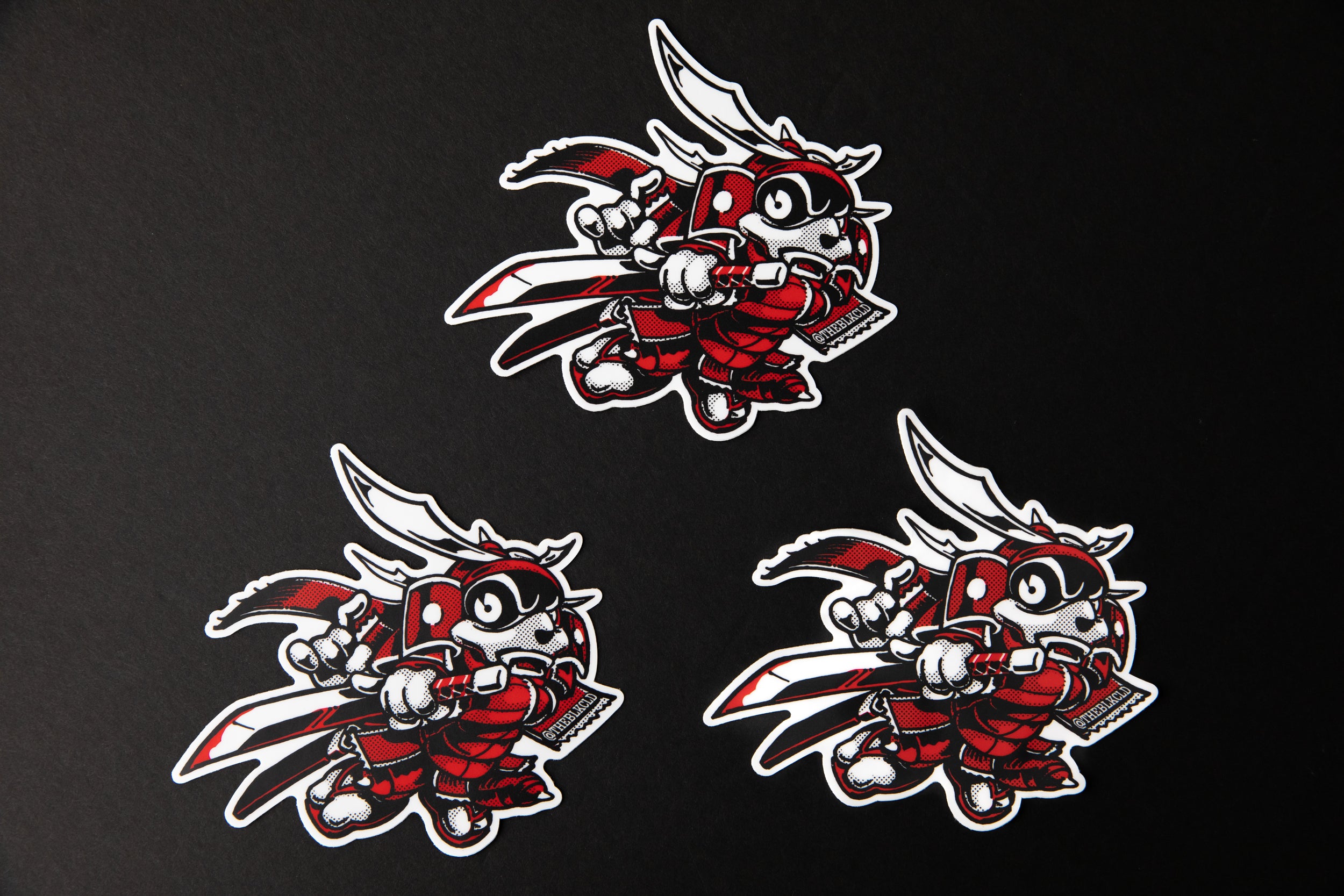 3 Kai Oni (samurai) dash stickers