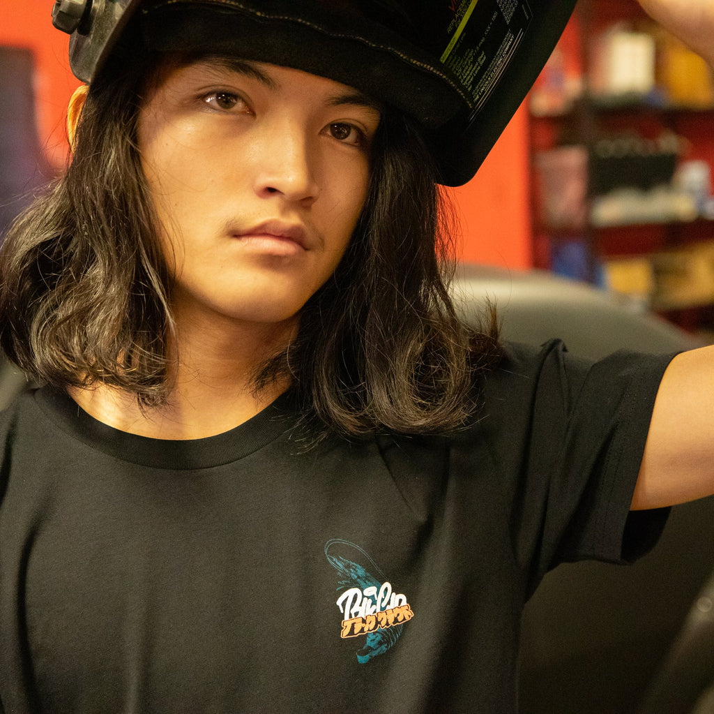 Sushi Coils T-shirt - shrimp/ebi front