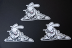 3 drfito rabbit stickers