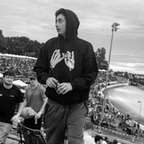 Unisex black hoodie with promise (Yakusoko) design on front in white ink and black cloud Kuro Kumo Japanese kanji characters in gray on back.