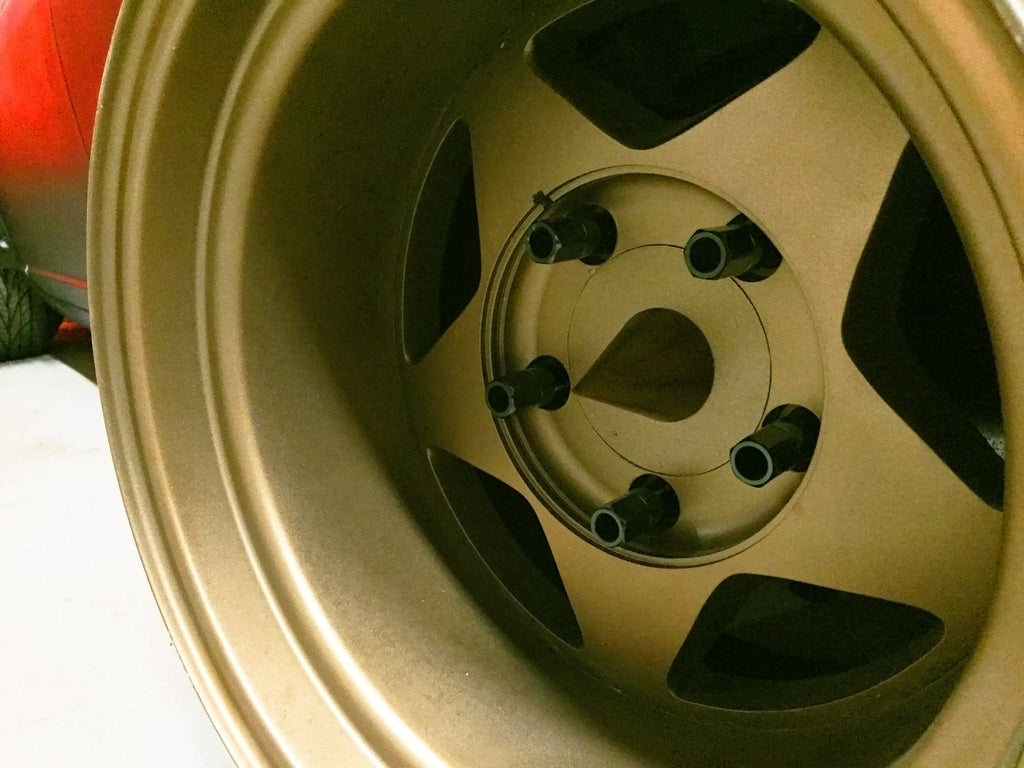Bronze Spike Center Wheel Caps
