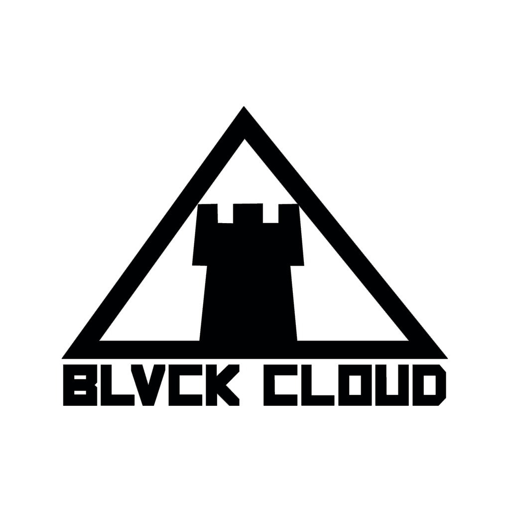 Black Black Cloud castle / tower sticker 