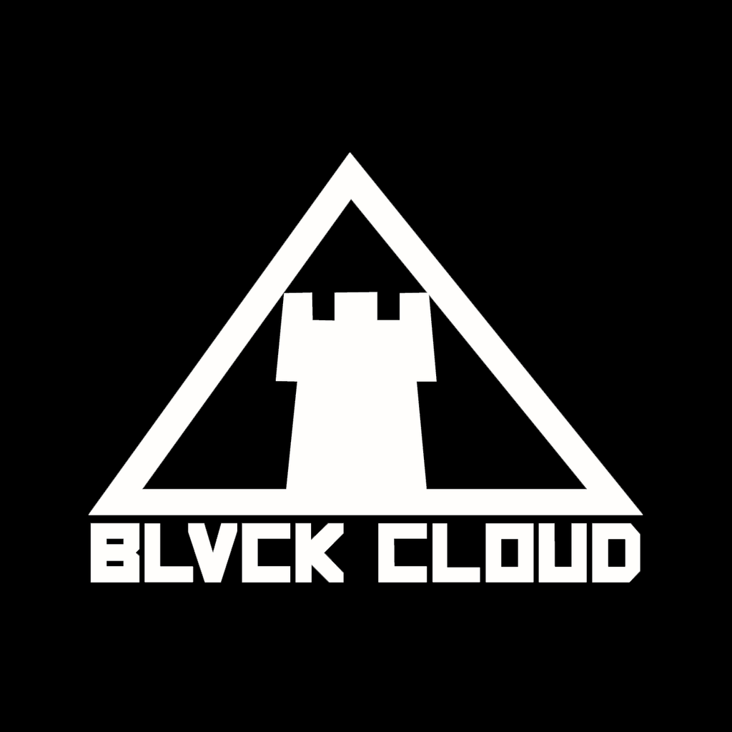 White  Black Cloud castle / tower sticker 