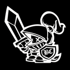 white BC Paladin knight Vinyl Sticker