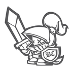 silver BC Paladin knight Vinyl Sticker