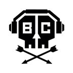 Black BC Skull Rock Vinyl Sticker