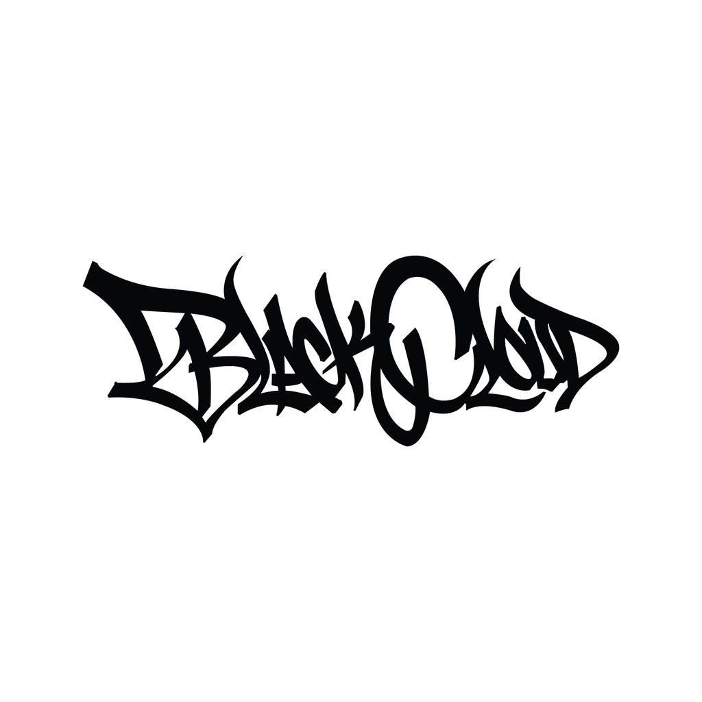 Black Cloud Graffiti Tag Vinyl Sticker
