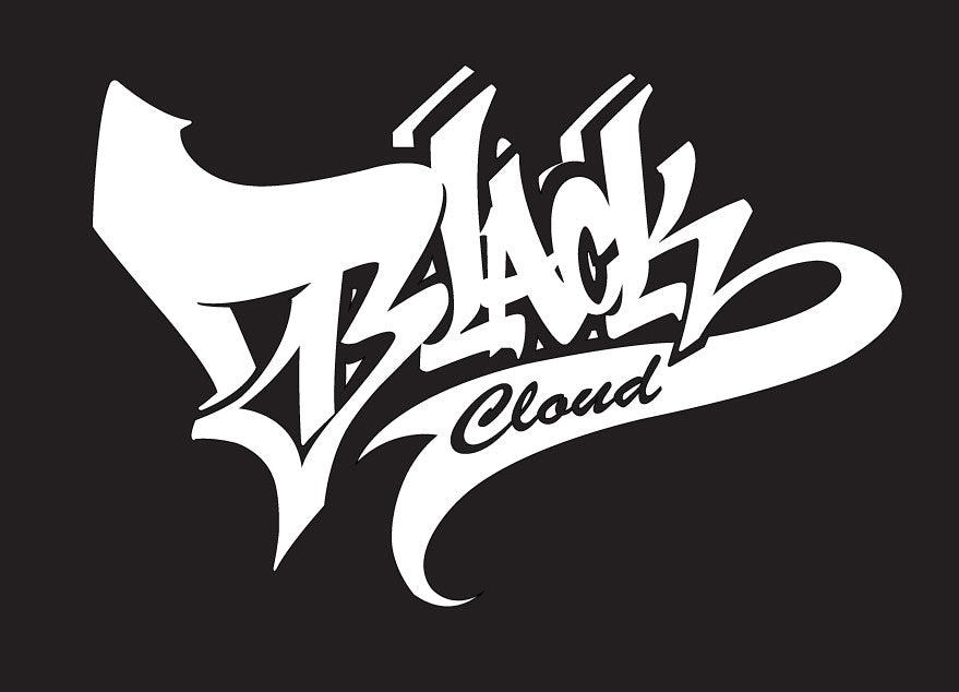 white BC Team graffiti letter Vinyl decal Sticker
