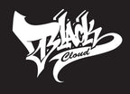 white BC Team graffiti letter Vinyl decal Sticker